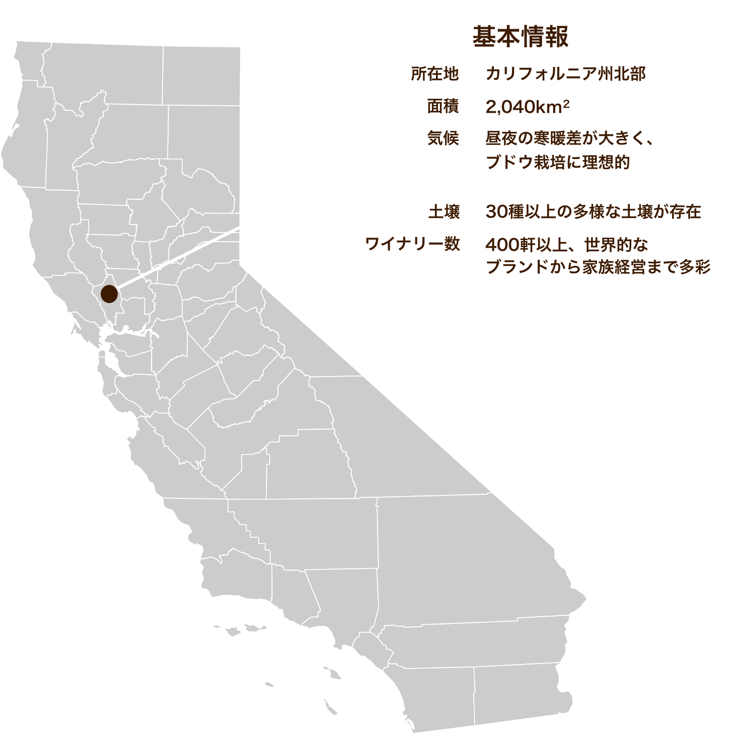ナパバレー 基本情報と地図